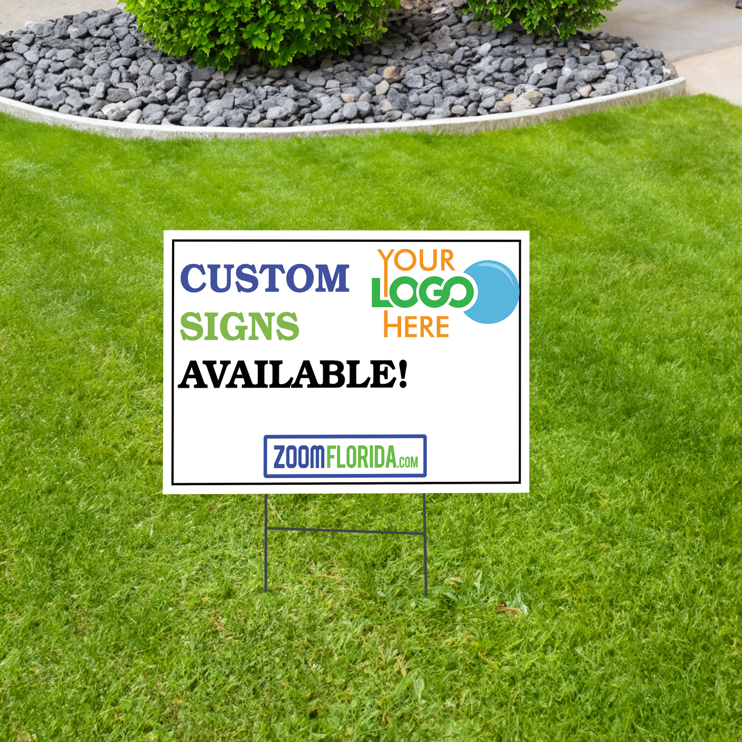 Custom lawn sign